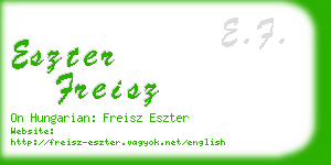 eszter freisz business card